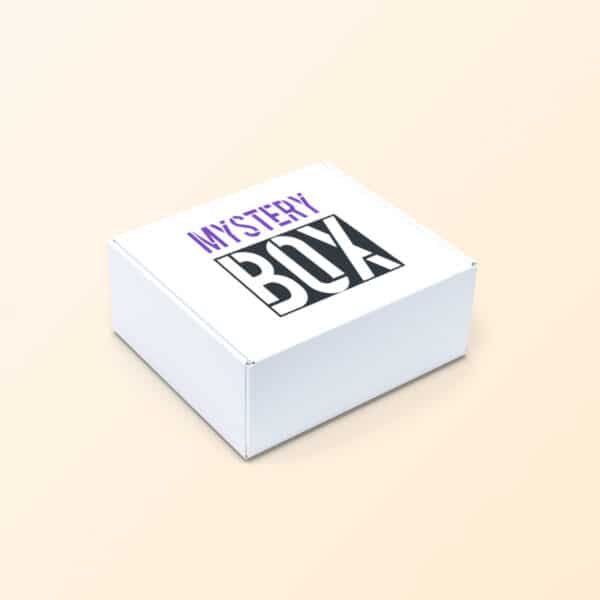 Classic Mystery Box Seitenansicht, stilvolle Überraschungsbox als Geschenk