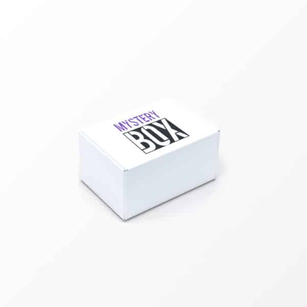 Starter Mystery Box Seitenansicht, hochwertige Geschenkbox mit Überraschungsprodukten